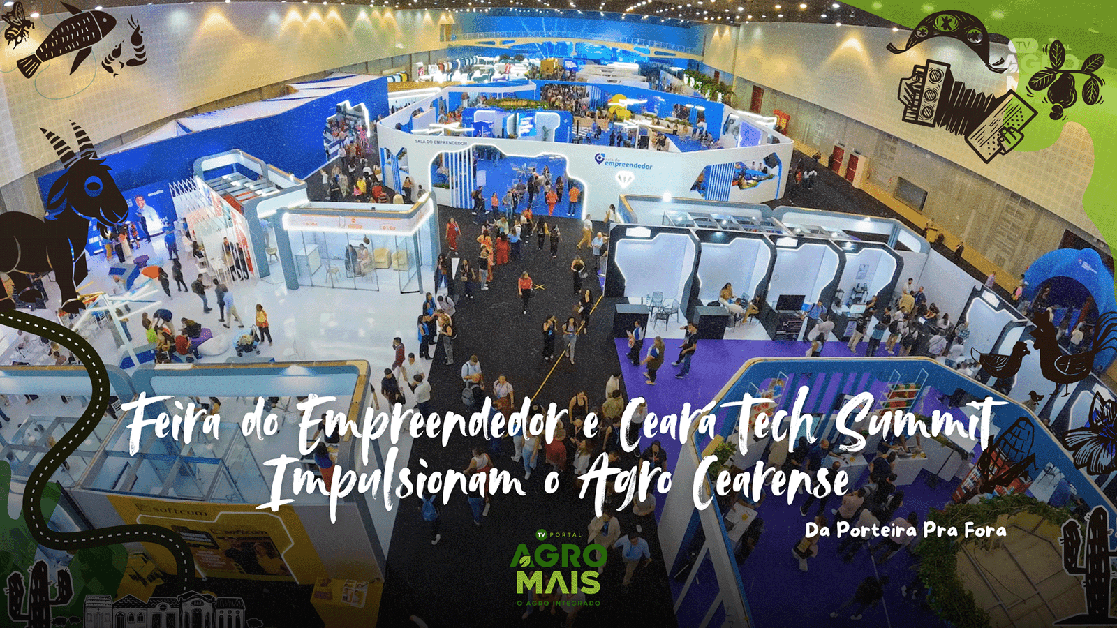 Produtores e empreendedores rurais participam da Feira do Empreendedor e do Ceará Tech Summit 2025, em Fortaleza.
