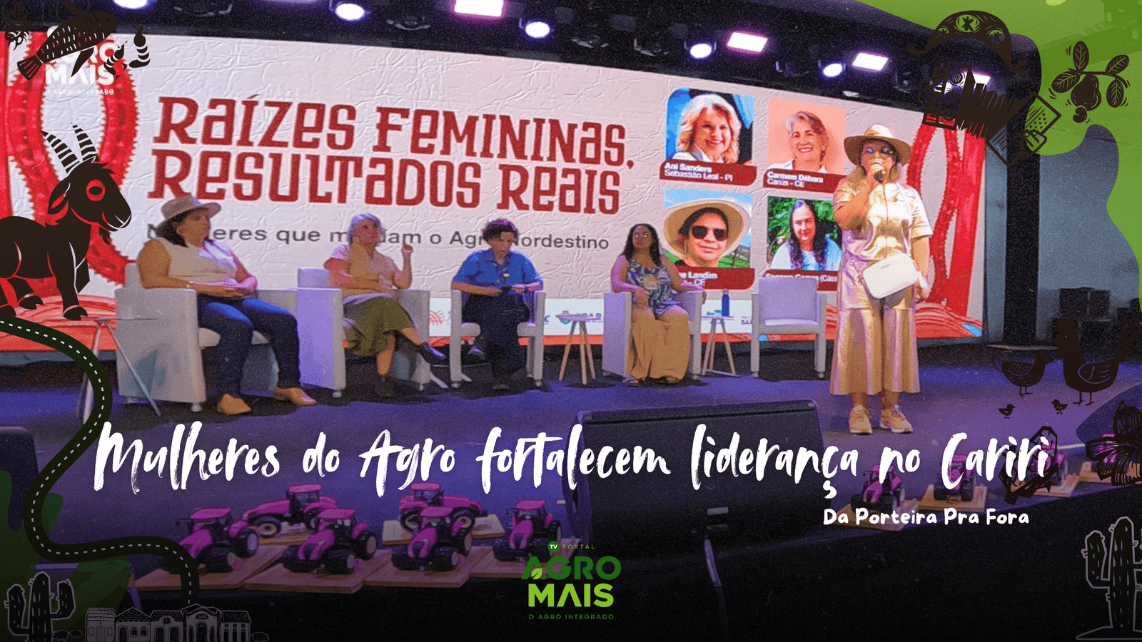 Mais de mil mulheres participaram do Encontro de Mulheres do Agro durante a ExpoCariri 2025, em Barbalha (CE).