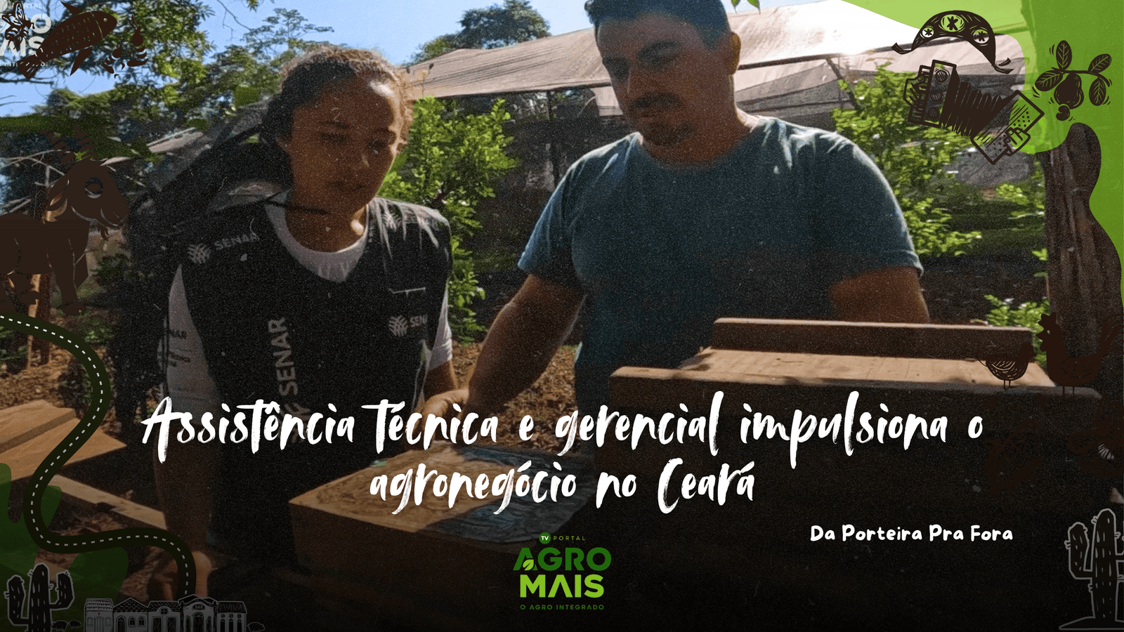 Técnico do Senar orienta grupo de produtores rurais durante visita de campo no Ceará