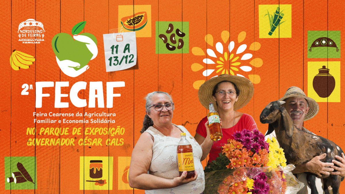 A 2ª edição da feira reúne produtores de todas as regiões do Ceará e valoriza a agricultura familiar.