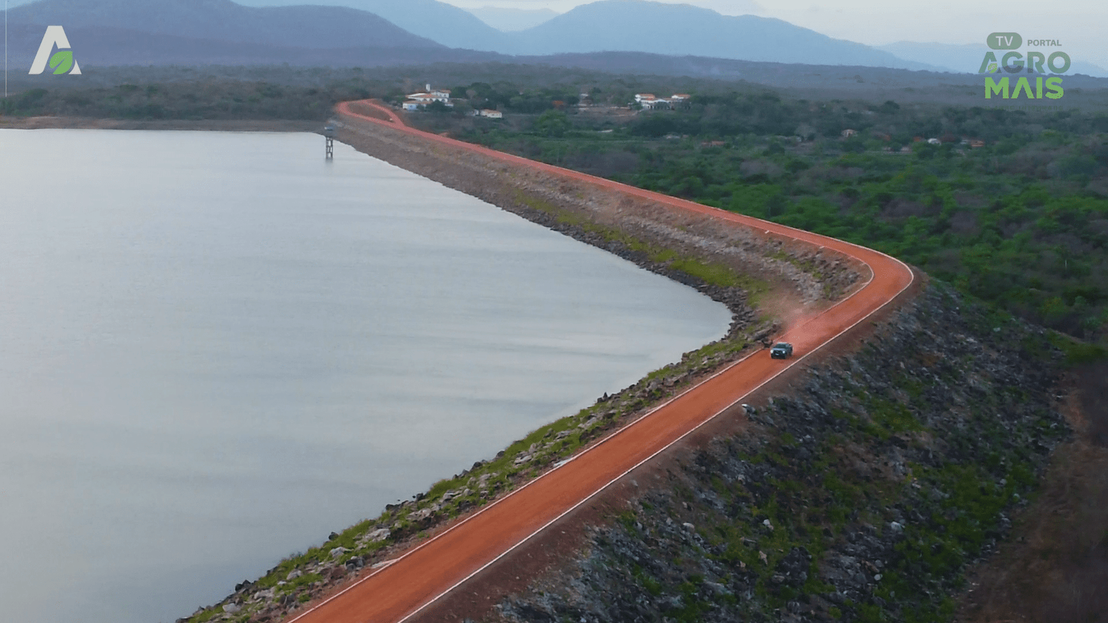 Imagem mostra reservatório no interior do Ceará, em contexto de acompanhamento das chuvas e da segurança hídrica no semiárido.