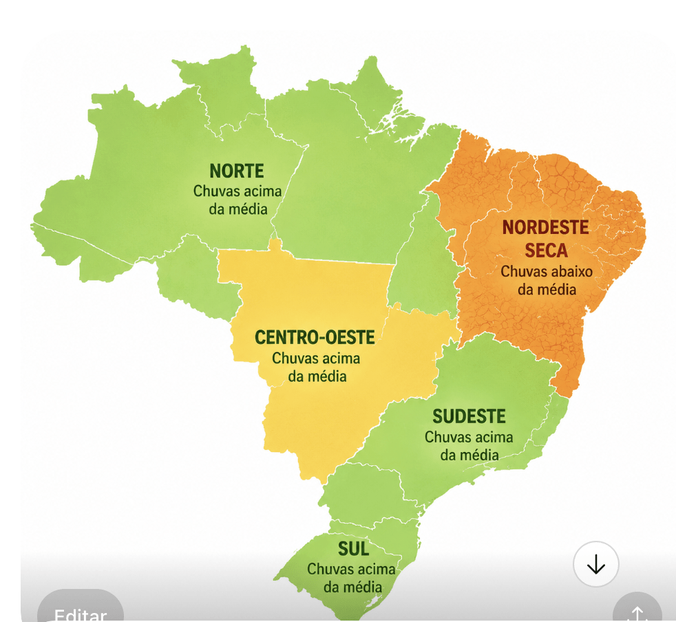 El Niño confirmado com 63% de chance de ser forte: o que o agro nordestino precisa saber