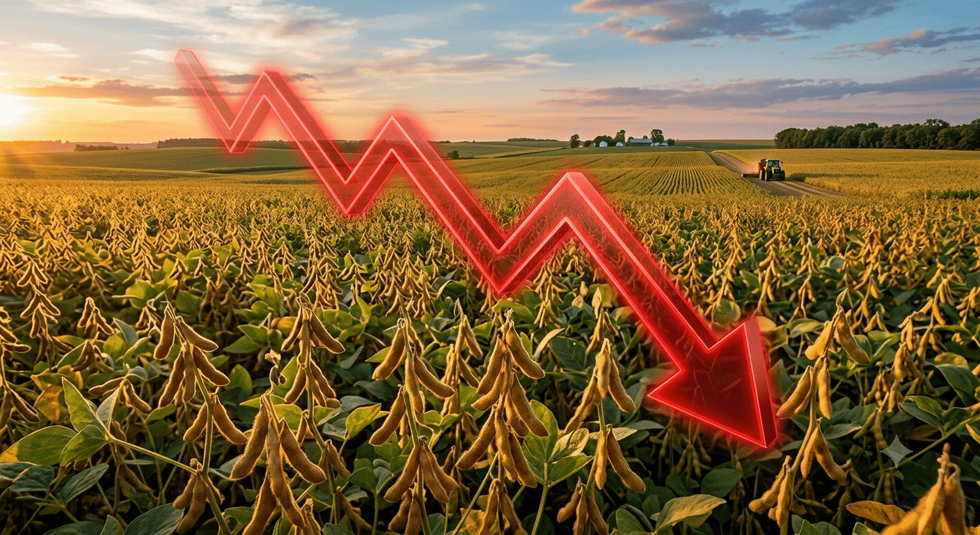 Soja perde os US$ 12 em Chicago com chuvas benéficas no Corn Belt — Abiove projeta recorde de 115,4 mi t exportadas e sustenta o ciclo altista