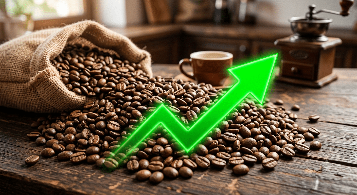 Café dispara 4,58% em Nova York com preocupação de oferta