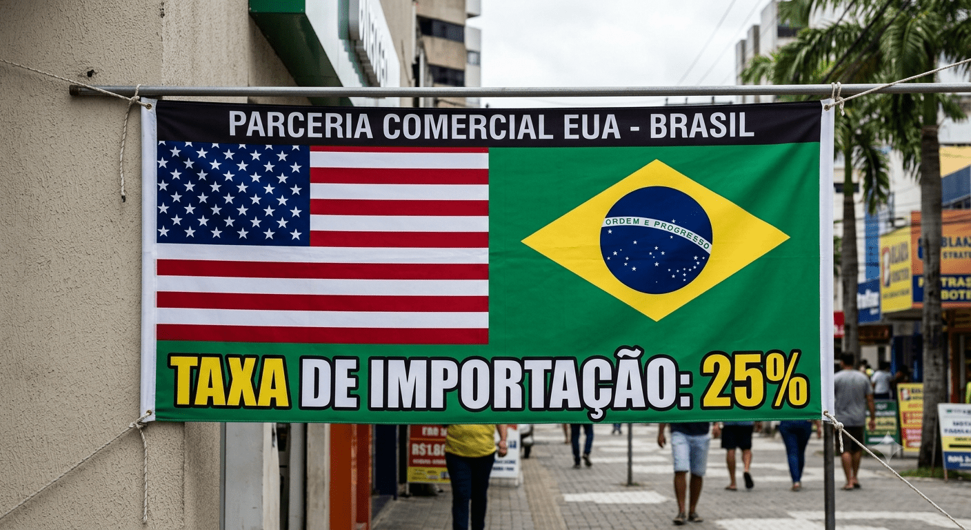 Tarifa americana de 25% entra em vigor dia 22 — o que monitorar e fazer antes de sexta
