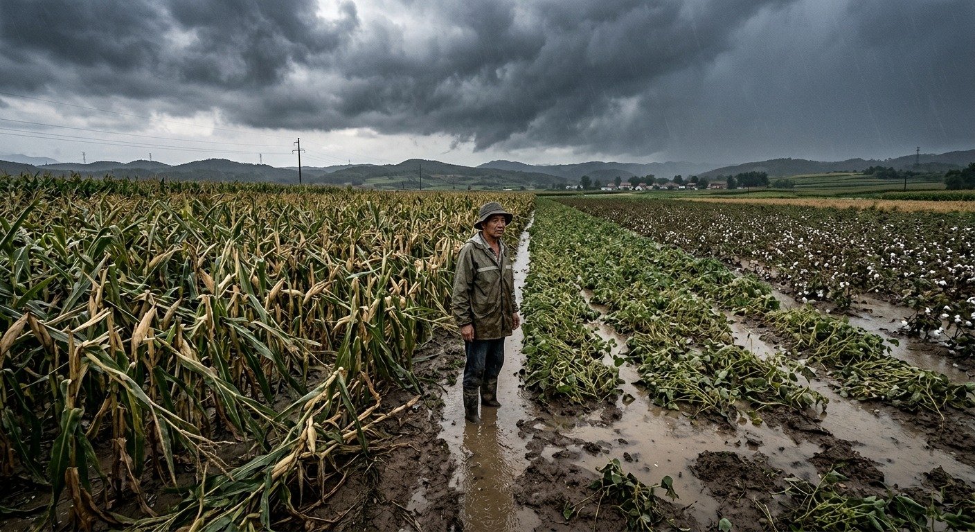 Clima extremo ameaça milho, soja e algodão da China