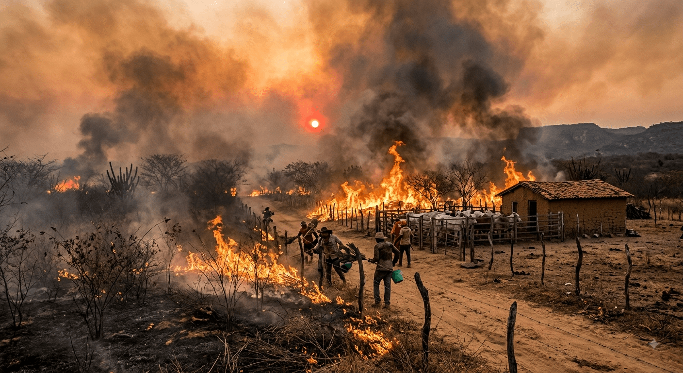 Queimadas no Nordeste: protocolo de segurança do pecuarista em agosto