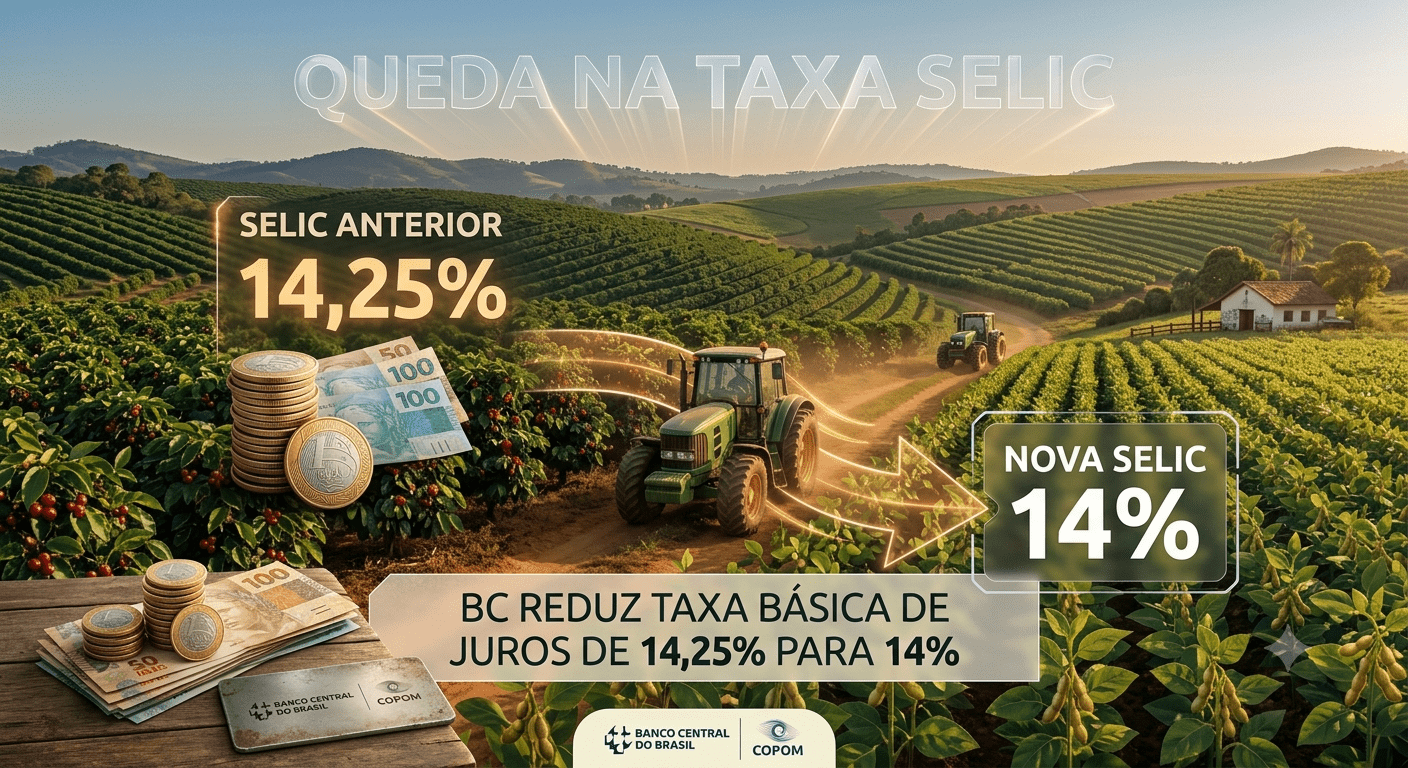 Selic a 14%: a trajetória de queda que o campo nordestino espera