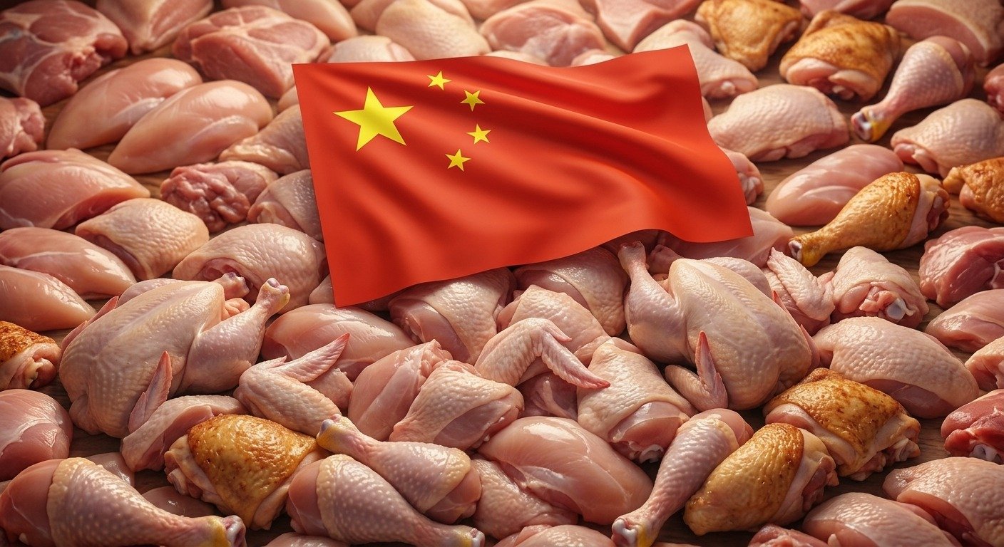 China pode ampliar competição com o Brasil no mercado global de frango