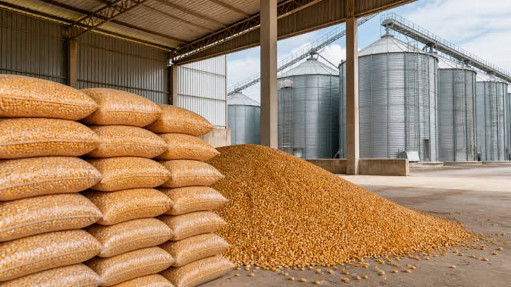 Farelo de soja utilizado na produção de ração animal