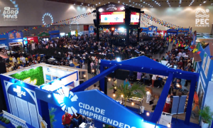 Jakeline Diógenes na PEC Nordeste 2025 apresentando soluções do SEBRAE