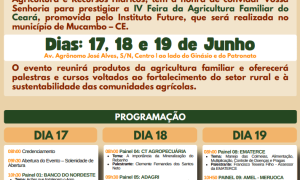 Exposição de produtos da agricultura familiar em Mucambo