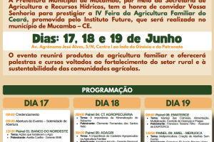 Agricultores participam da feira agricultura familiar no Ceará