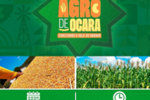 Banner promocional do I Encontro Agro de Ocara destacando data e local do evento.