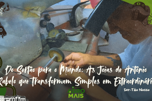 joias feitas com espinhos e pedras do sertão nordestino