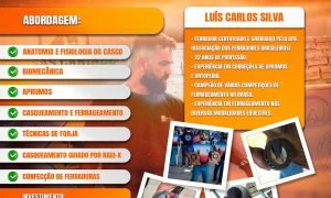 Curso de Ferrageamento e Casqueamento com Luís Carlos Silva, dias 28, 29 e 30 de março em Fortaleza-CE.