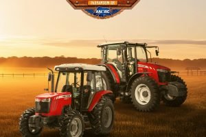 Tratores Massey Ferguson apresentados pela Cequip na 63ª Festa do Boi
