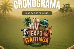 V Expo Itaitinga 2026: programação completa dos dias 4 e 5 de julho