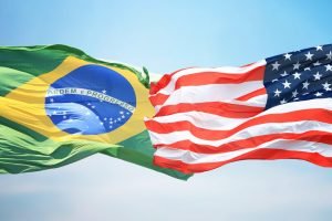 Ministros brasileiros em reunião para discutir estratégias comerciais com os EUA.