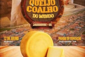 Jaguaribe tenta bater recorde do Maior Queijo Coalho do Mundo com 3.500 kg na ExpoJaguar