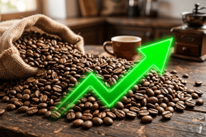 Café dispara 4,58% em Nova York com preocupação de oferta