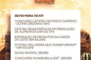 62ª ExpoJaguar encerra amanhã com Maior Queijo Coalho do Mundo e programação hoje