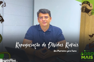 Produtor rural revisando finanças para renegociação de dívidas.