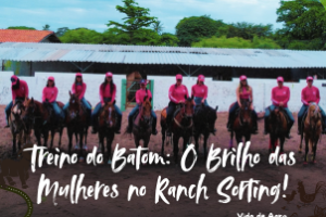 Competidoras no Treino do Batom mostram habilidade no Ranch Sorting.