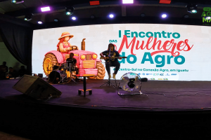 Produtoras rurais participam do encontro das mulheres do agro no Conexão Agro, realizado em Iguatu (CE) pela Federação da Agricultura.